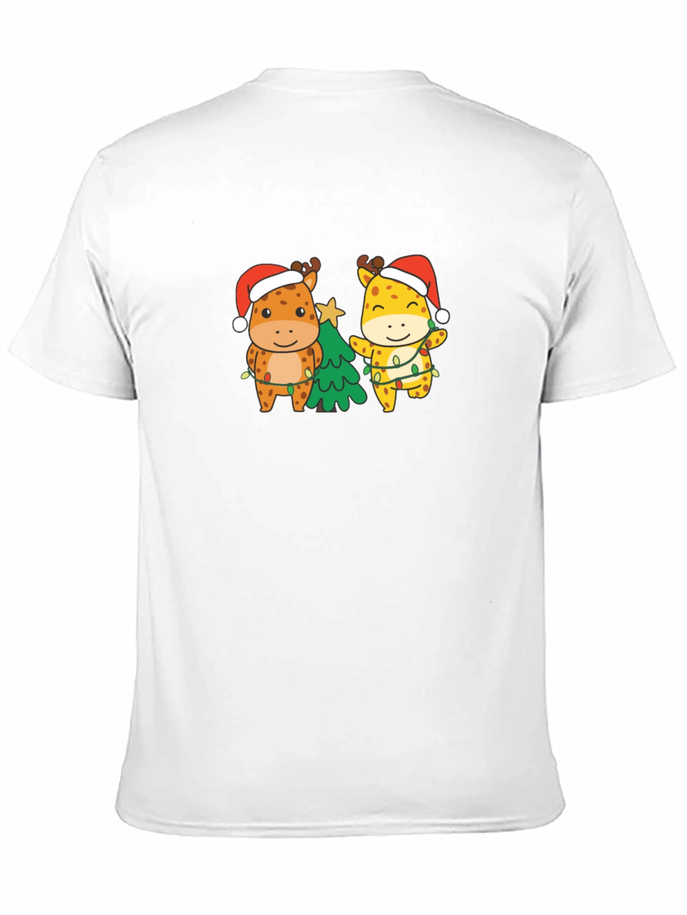 Christmas Giraffe T-Shirt - Holiday Gift