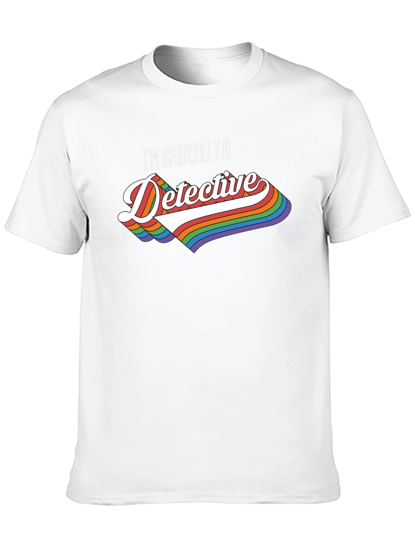 Detective Rainbow Graphic T-Shirt