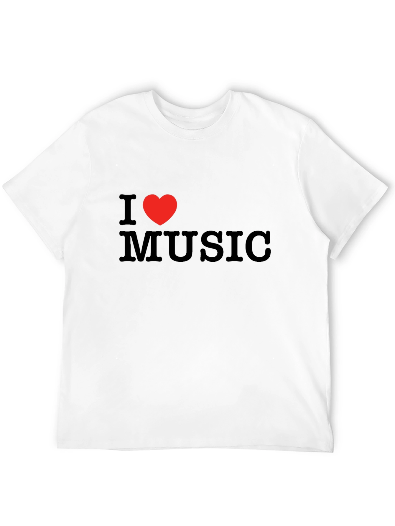 I Love Music Black T-Shirt