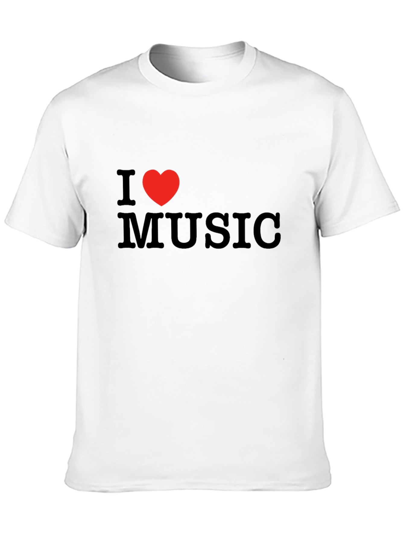 I Love Music Black T-Shirt