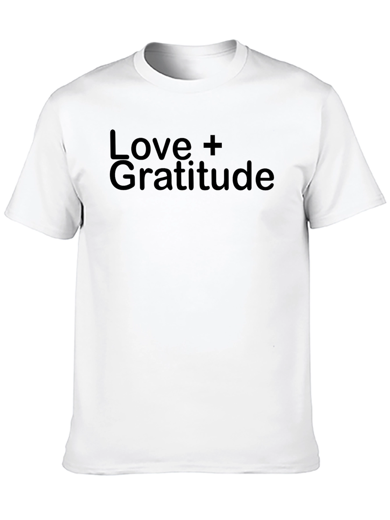 Love + Gratitude Black T-Shirt