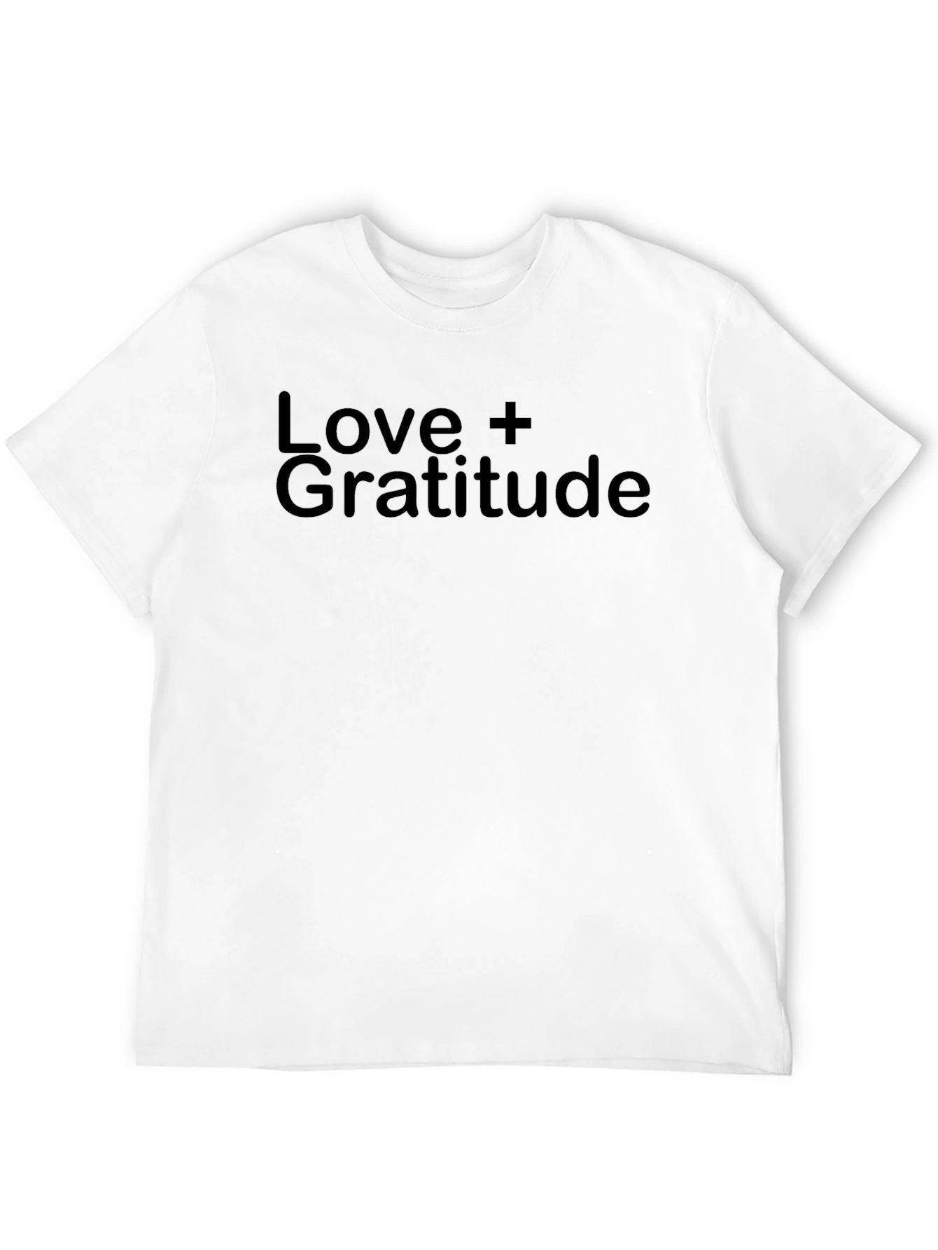 Love + Gratitude Black T-Shirt