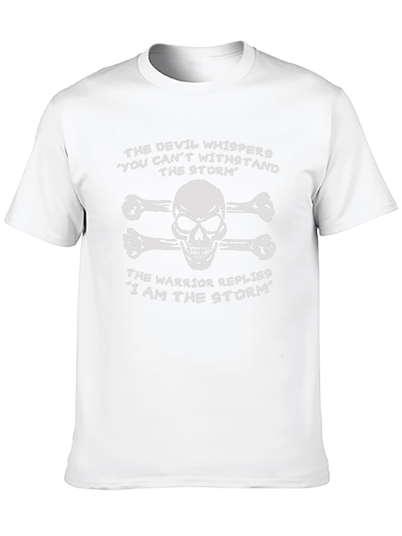 Devil vs Warrior Skull Graphic T-Shirt