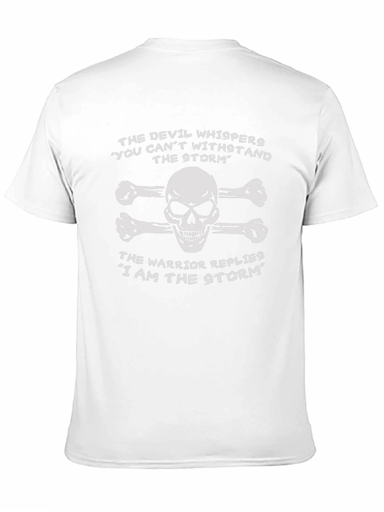 Devil vs Warrior Skull Graphic T-Shirt