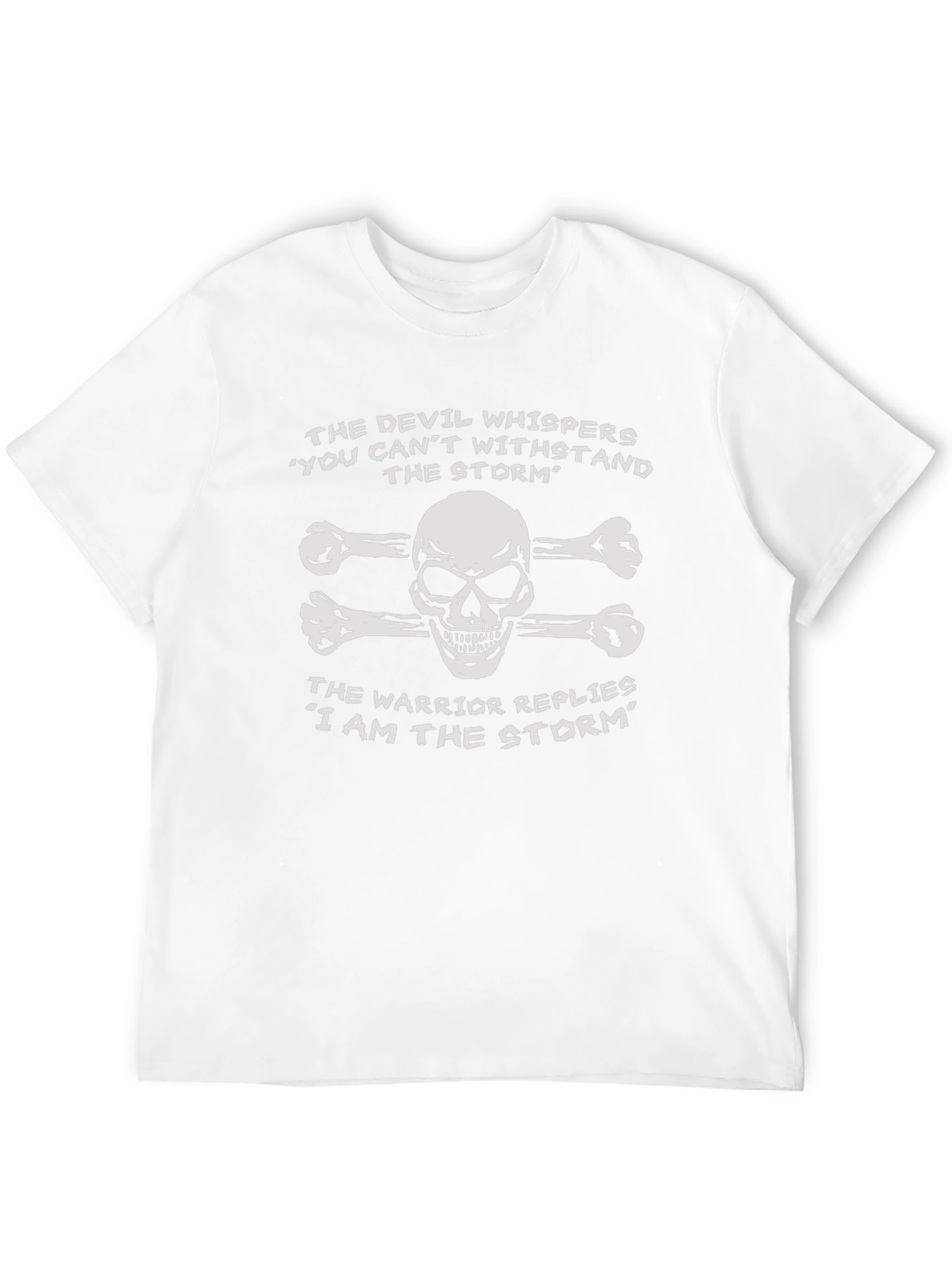 Devil vs Warrior Skull Graphic T-Shirt