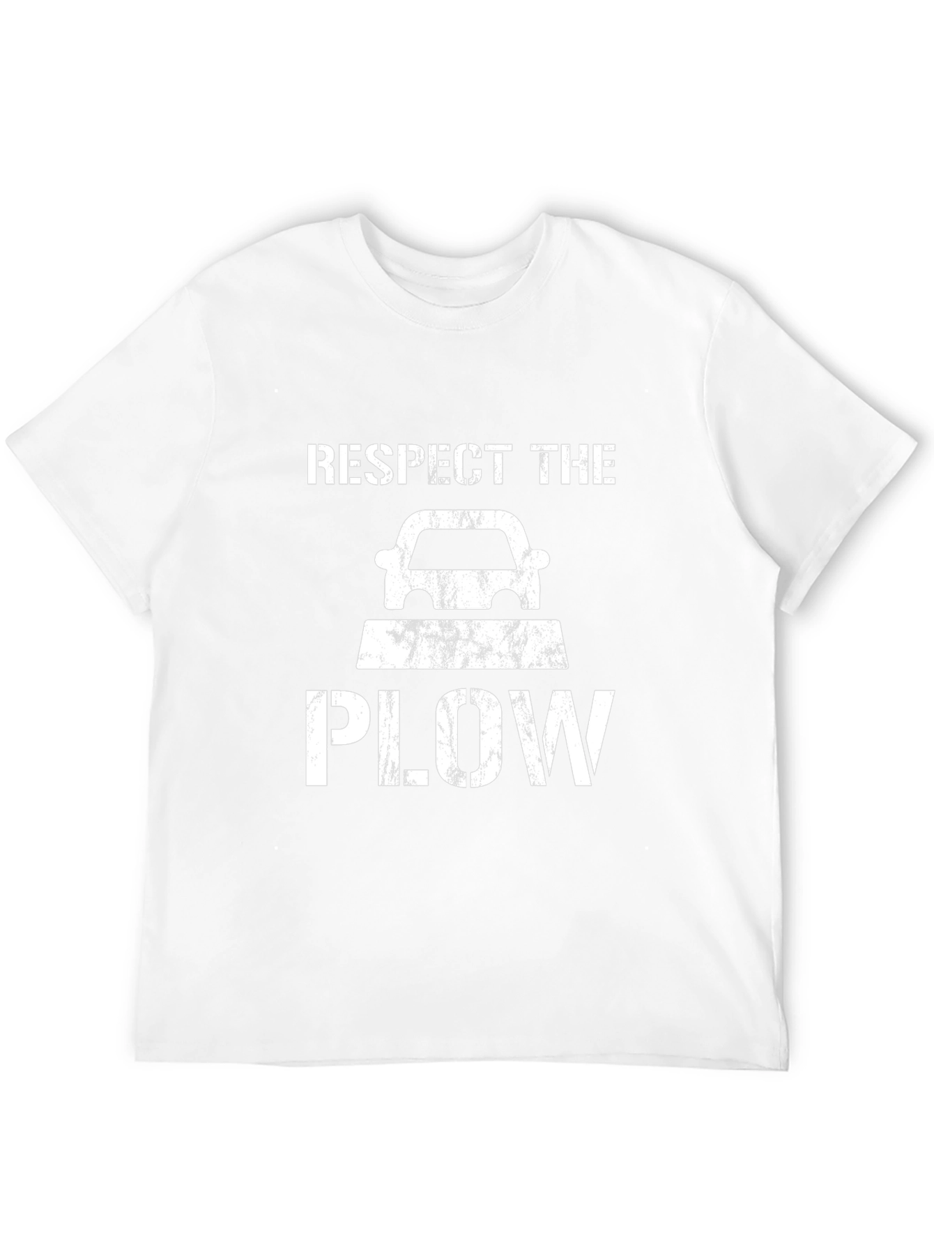 Respect the Plow T-Shirt - Novelty Winter Vehicle Tee