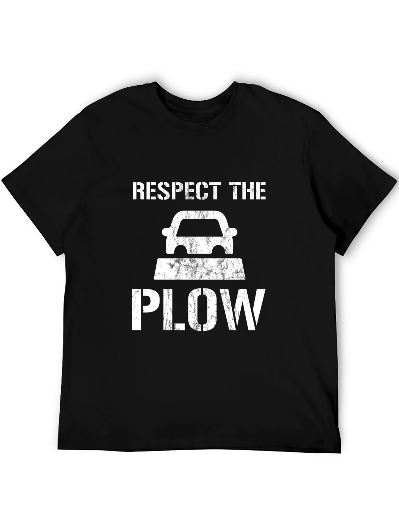 Respect the Plow T-Shirt - Novelty Winter Vehicle Tee