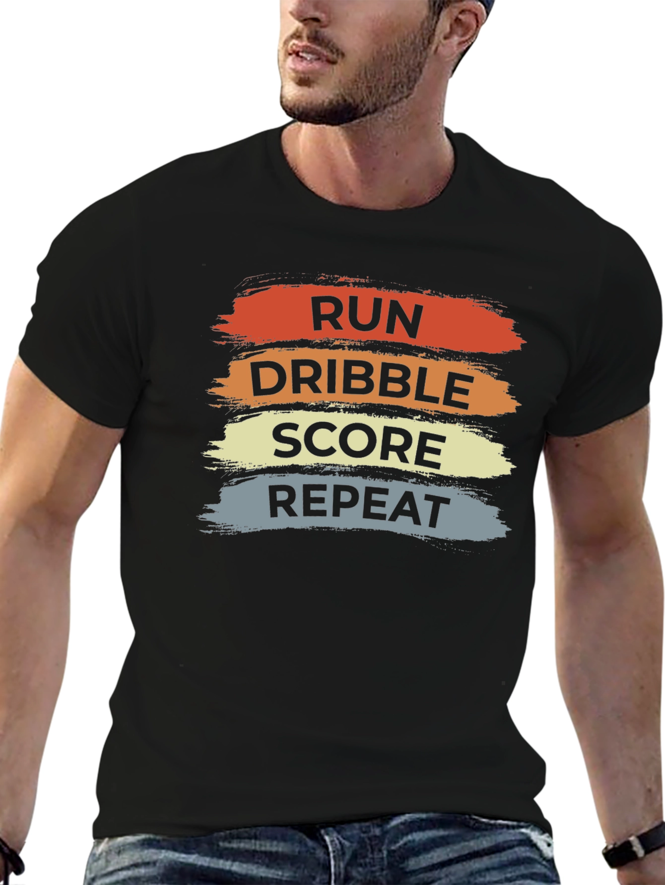 Run Dribble Score Repeat T-Shirt