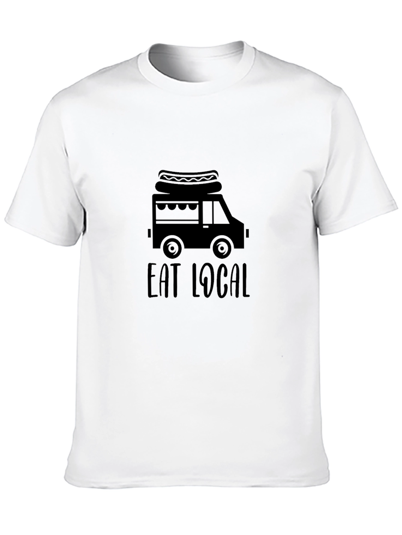 Eat Local Food Truck Graphic T-Shirt