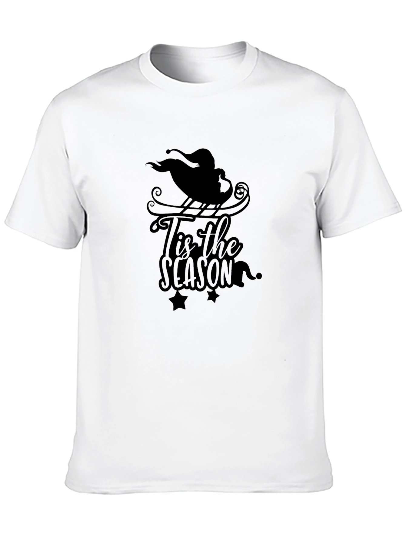 Tis The Season Black Graphic Tee