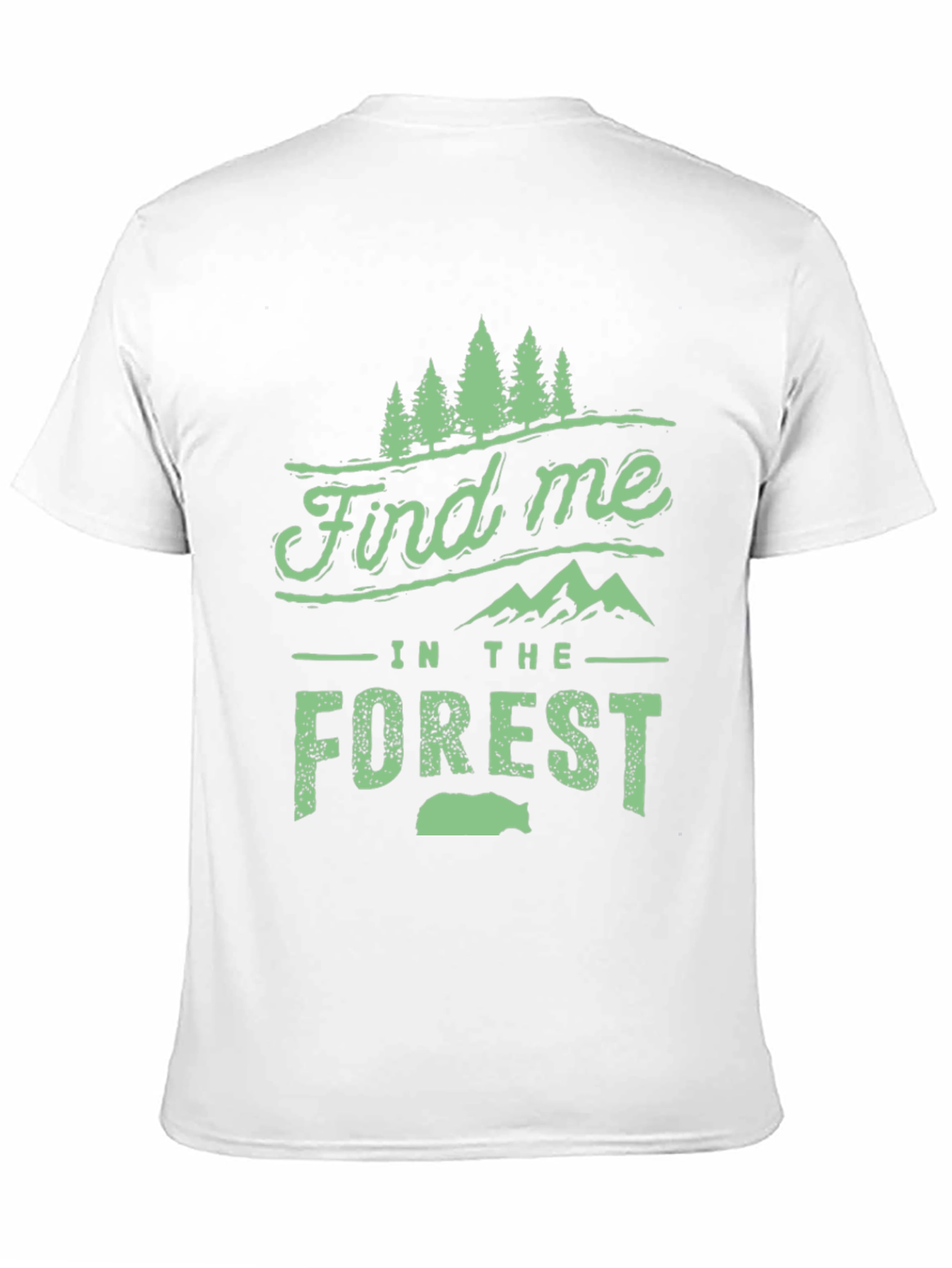 Find Me in The Forest Black Graphic Tee