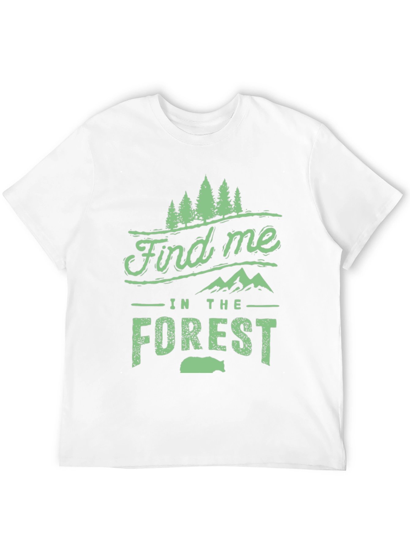 Find Me in The Forest Black Graphic Tee