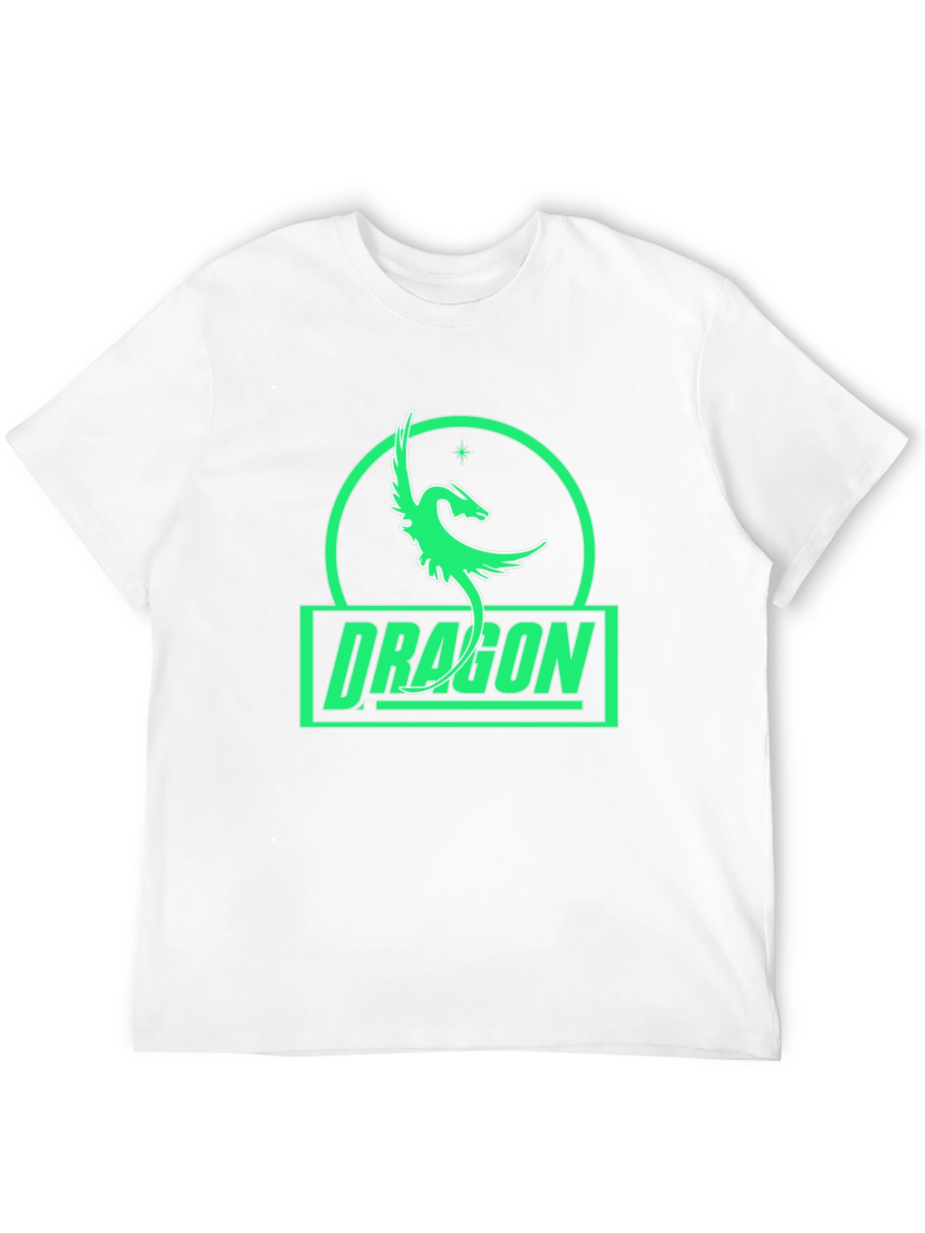 Dragon Graphic Tee - Black Cotton T-Shirt