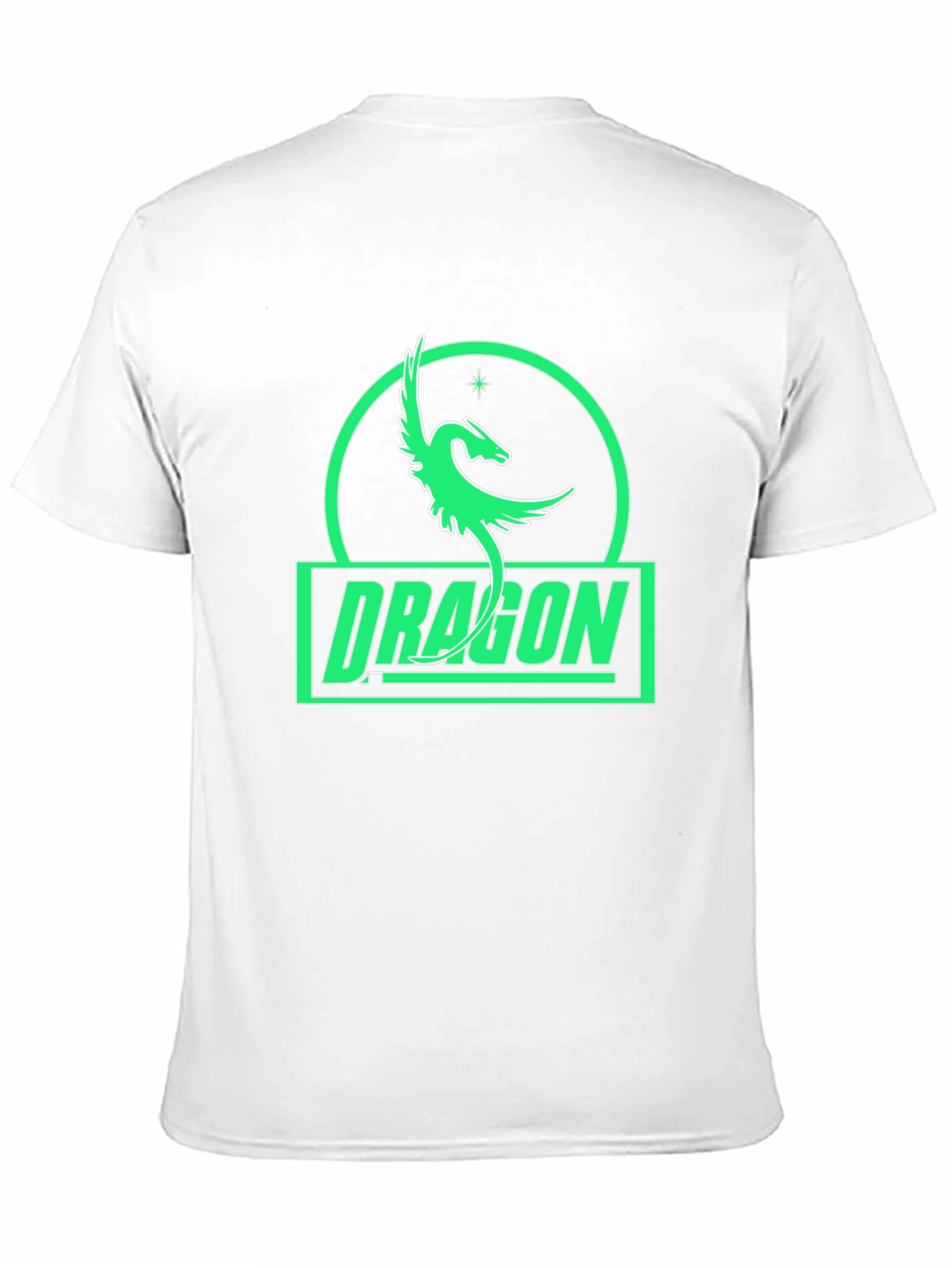 Dragon Graphic Tee - Black Cotton T-Shirt