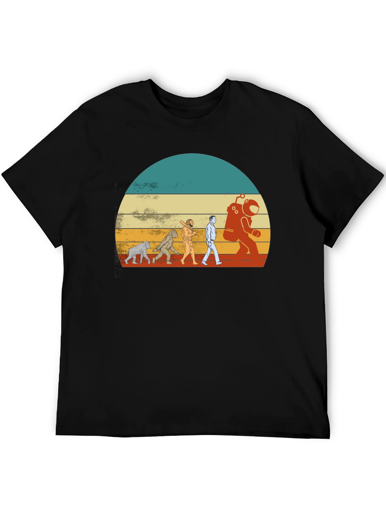 Evolution to Space T-Shirt - Retro Design