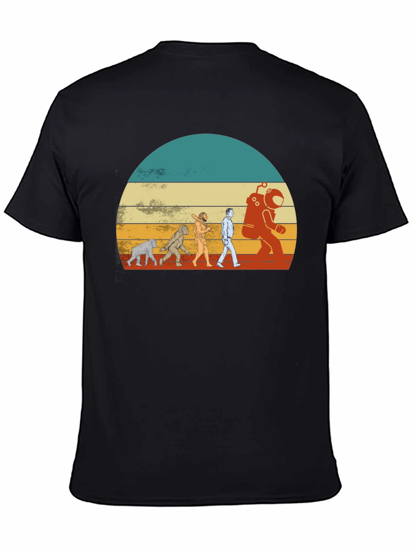 Evolution to Space T-Shirt - Retro Design