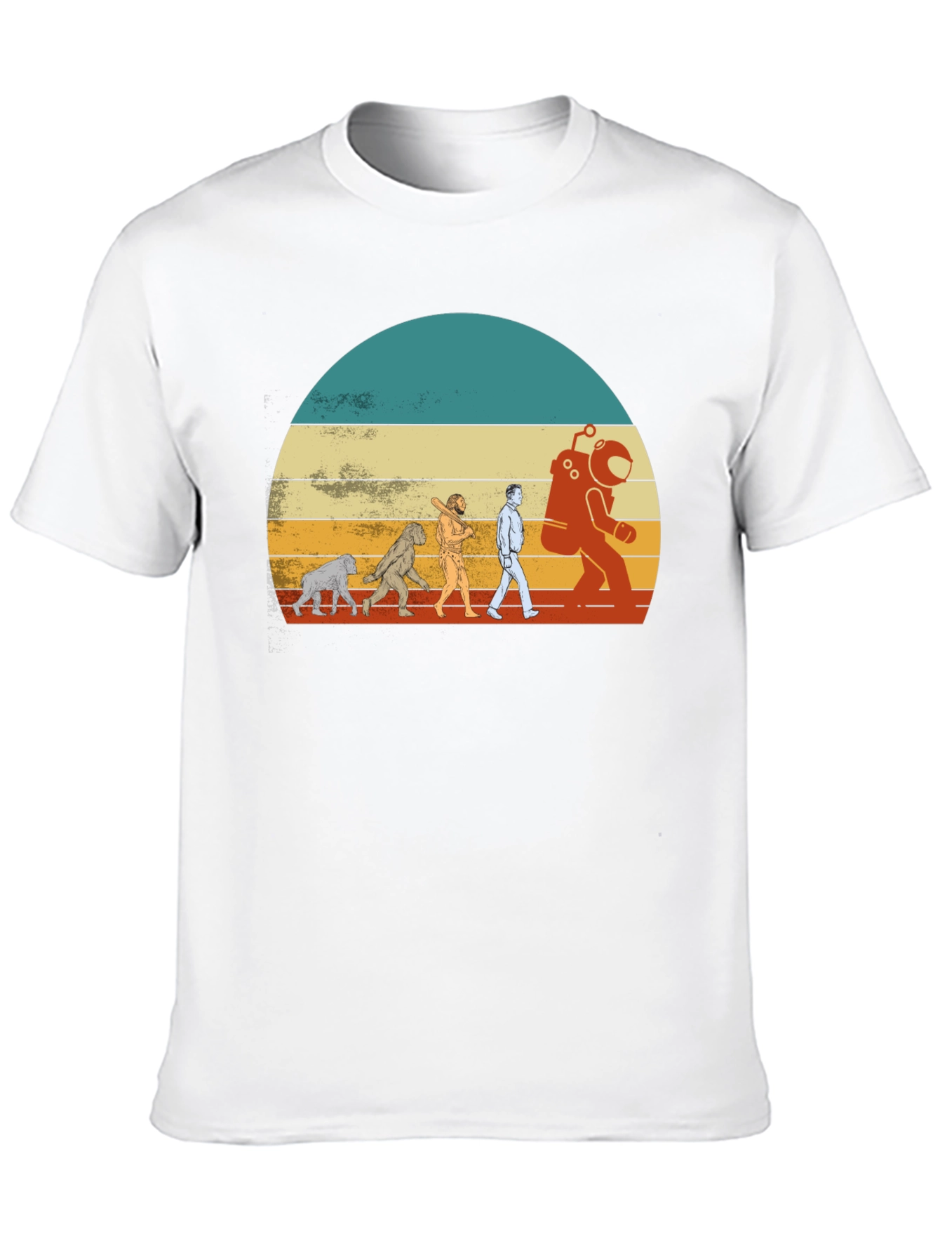 Evolution to Space T-Shirt - Retro Design