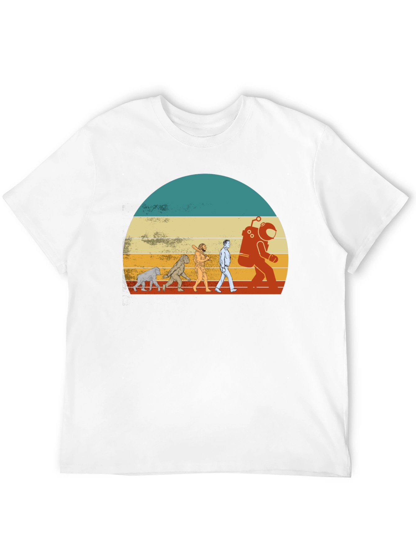Evolution to Space T-Shirt - Retro Design