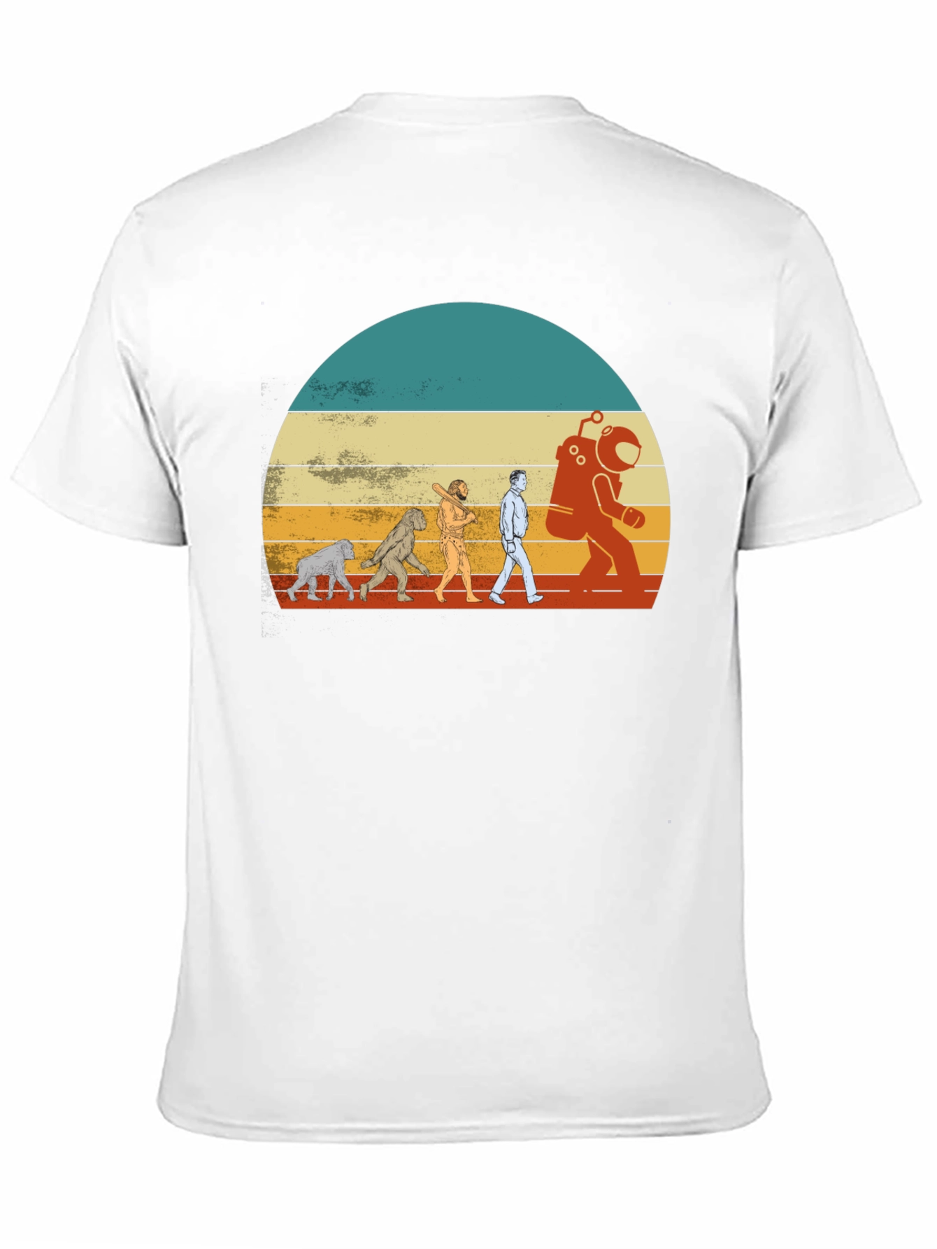 Evolution to Space T-Shirt - Retro Design