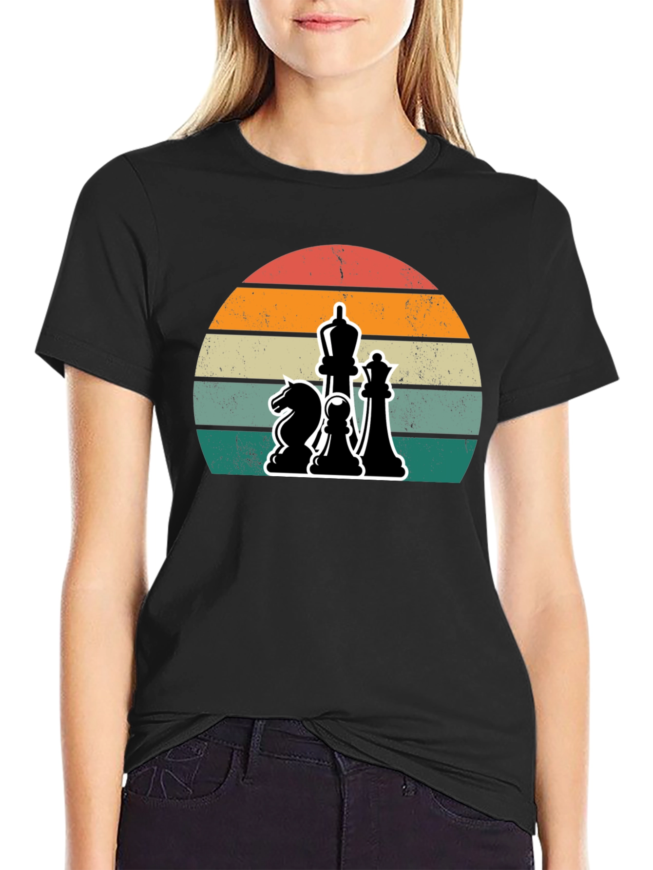 Chess Sunset Graphic Tee - Stylish Comfort