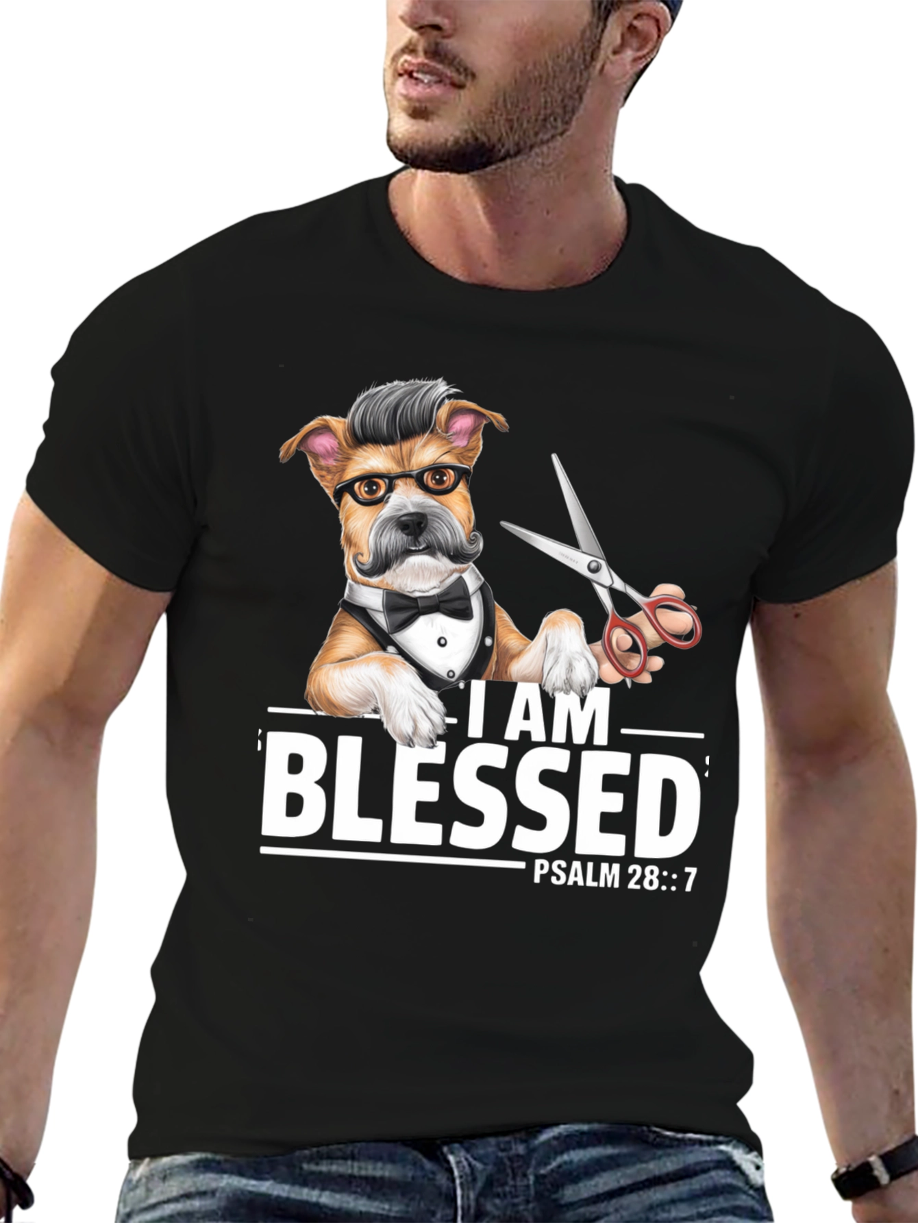 Blessed Barber Dog T-Shirt