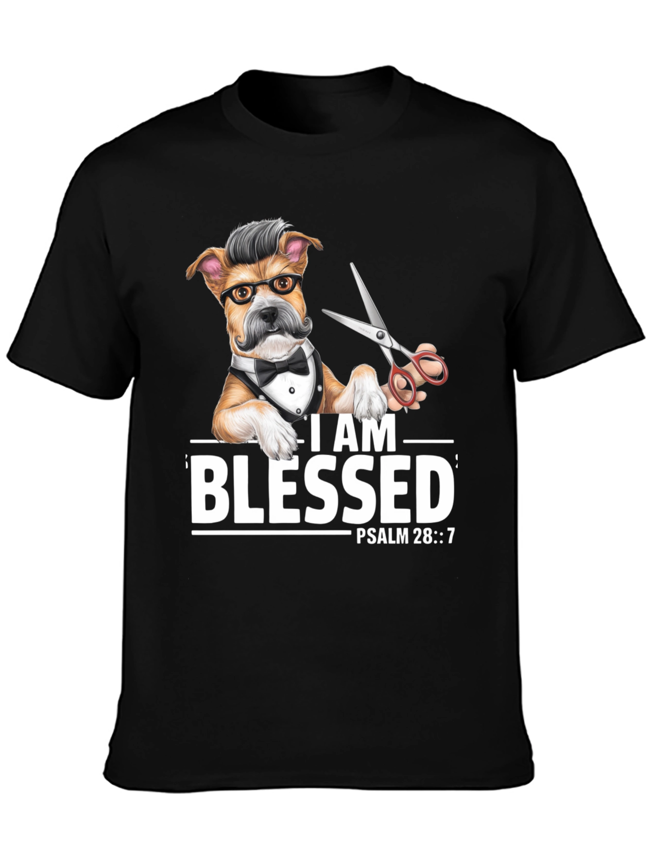 Blessed Barber Dog T-Shirt