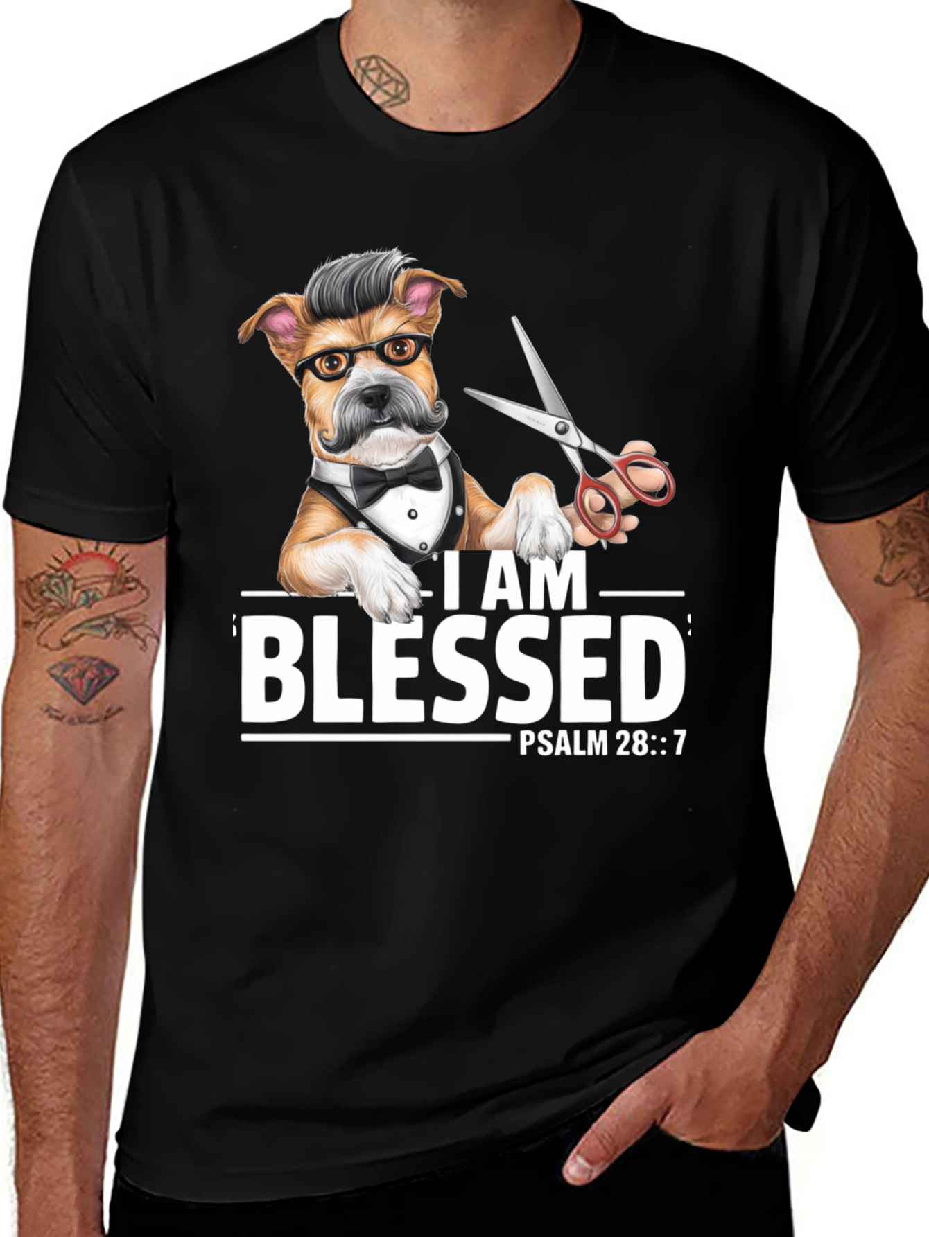Blessed Barber Dog T-Shirt