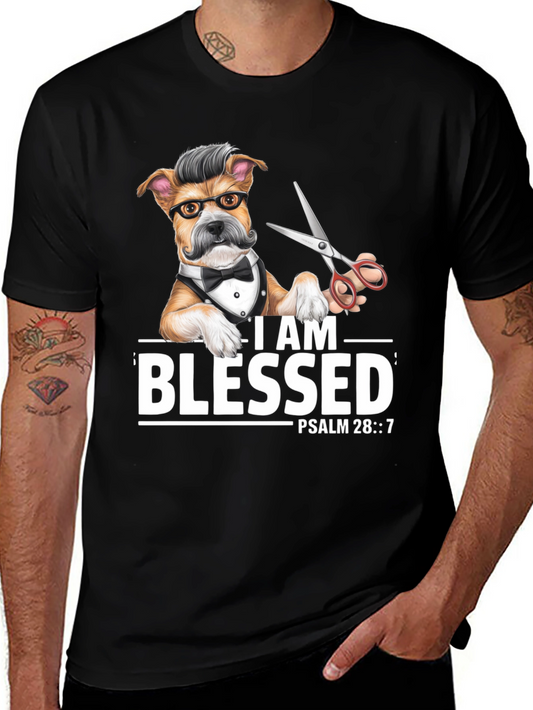 Blessed Barber Dog T-Shirt