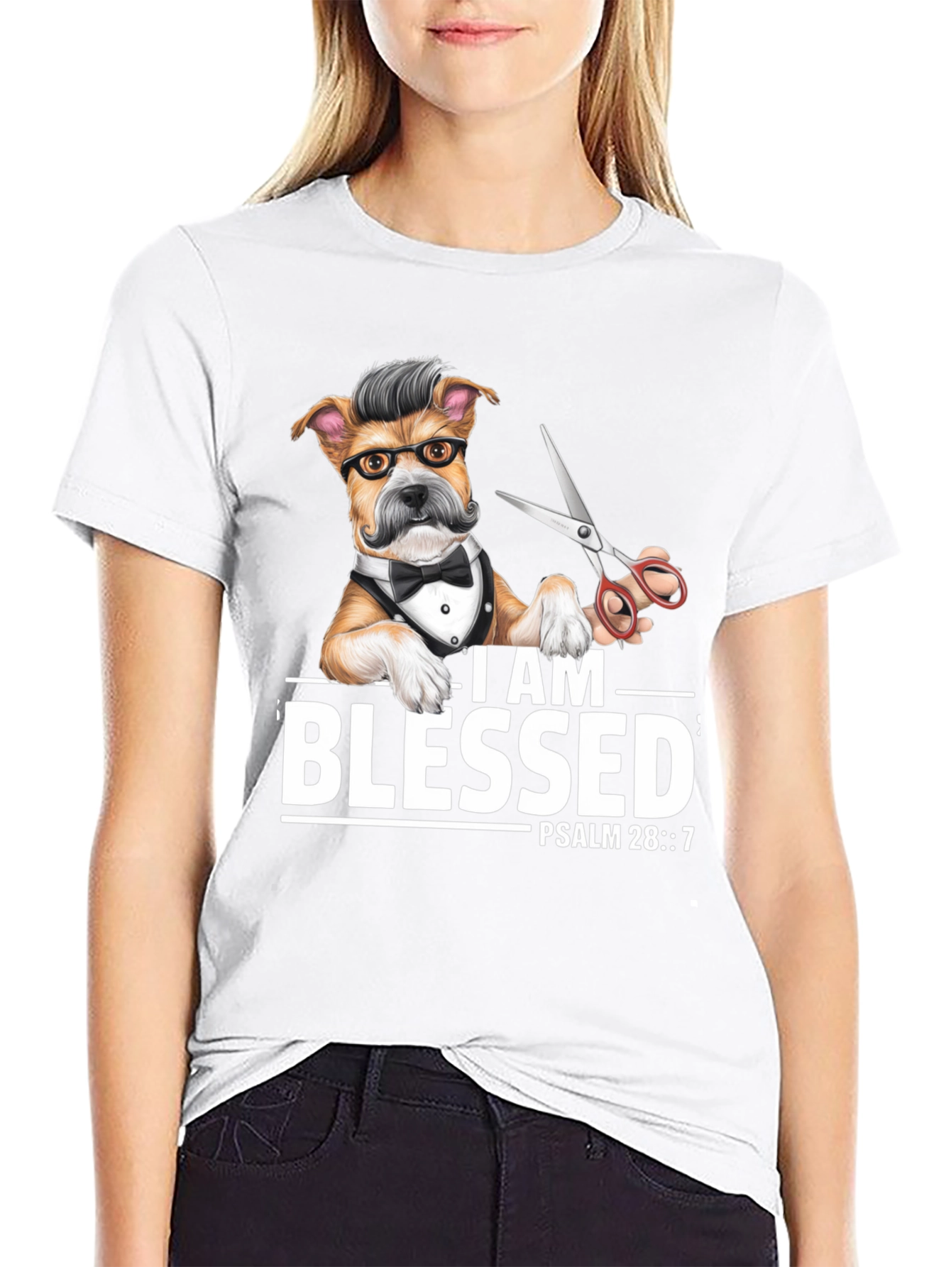 Blessed Barber Dog T-Shirt
