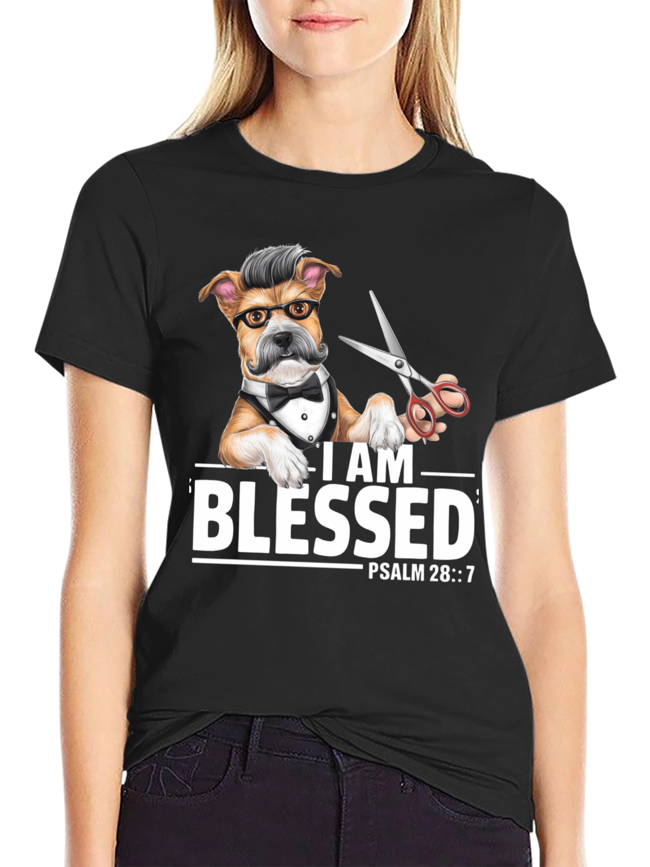 Blessed Barber Dog T-Shirt