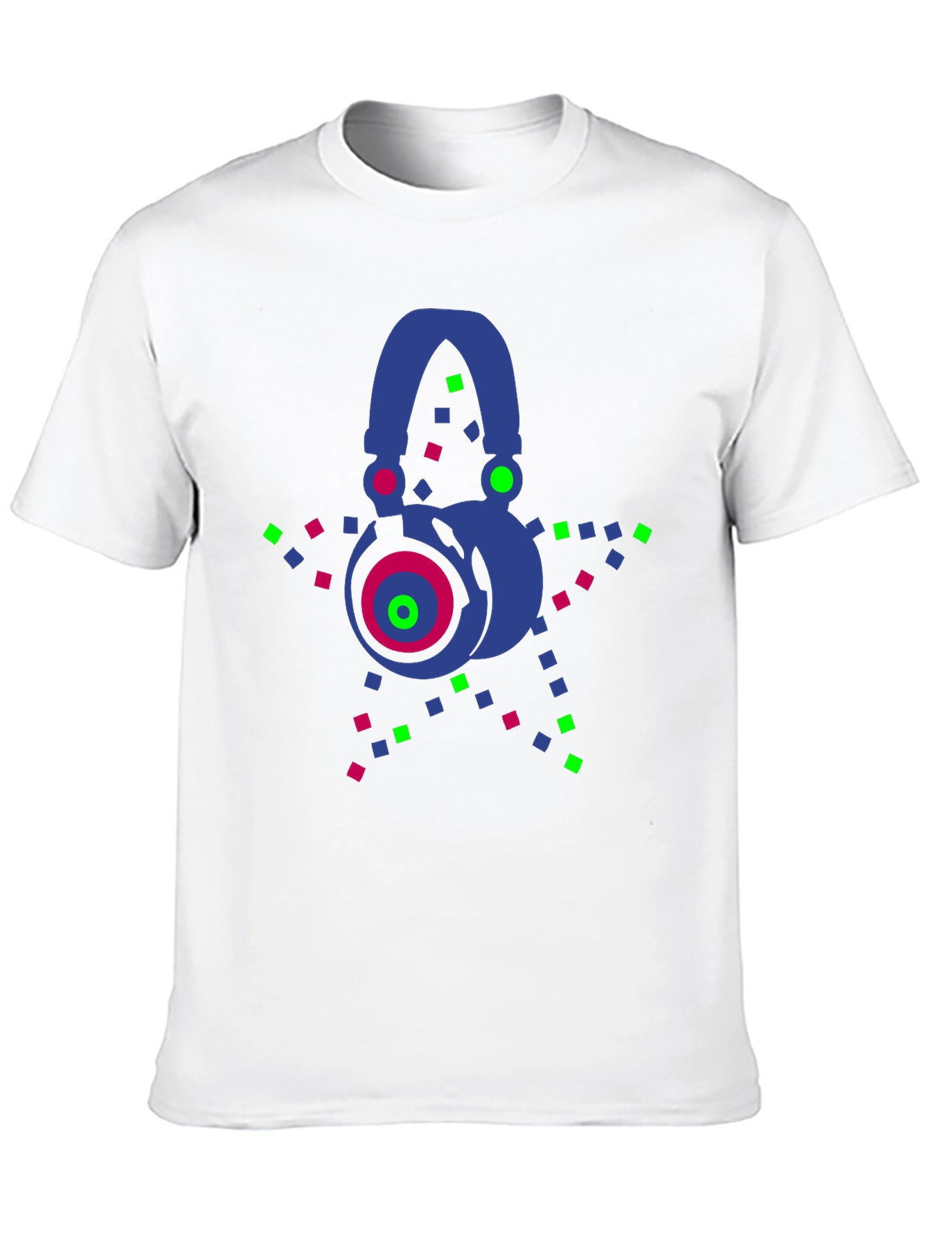 Neon Headphones Graphic Tee