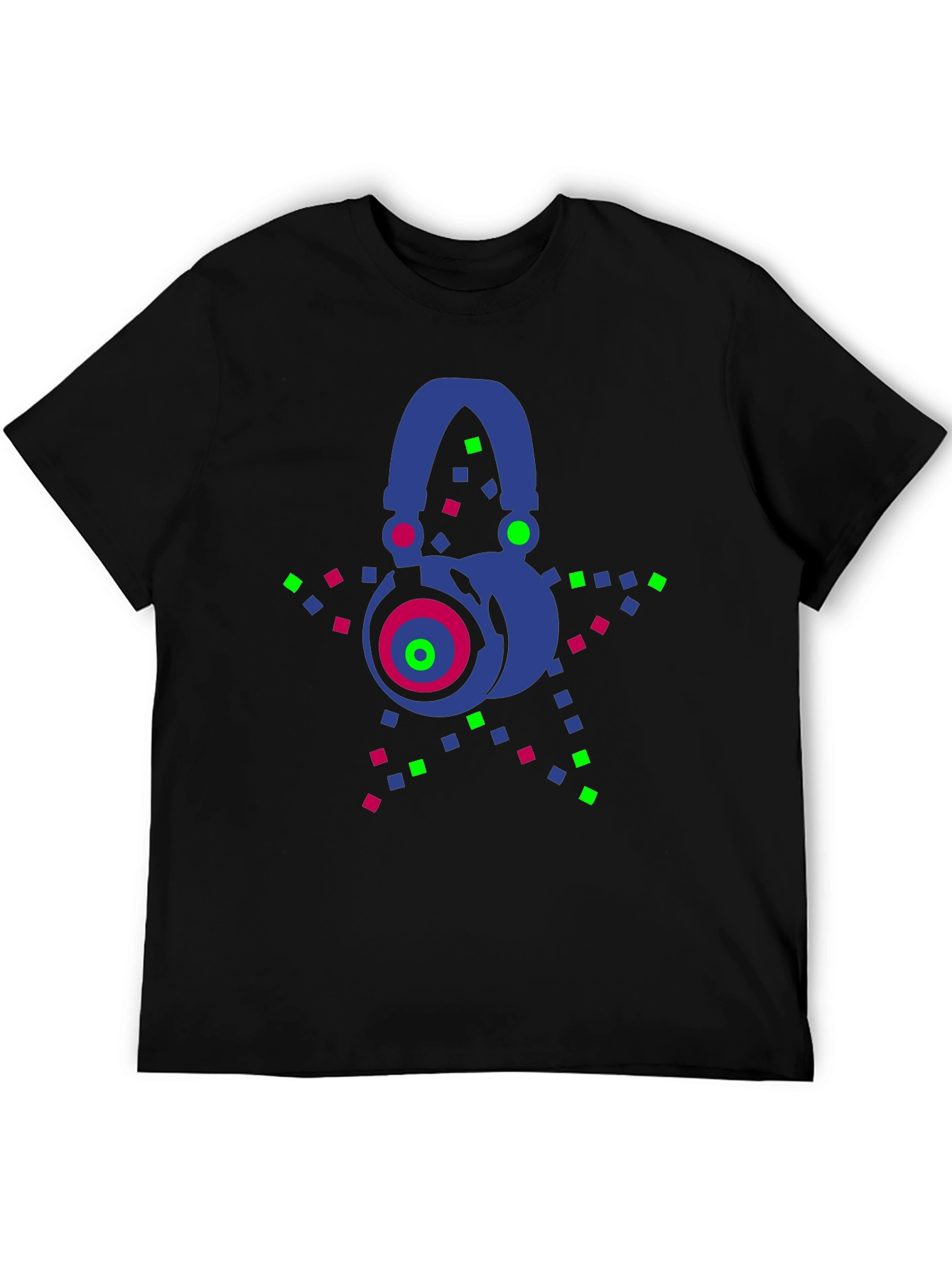 Neon Headphones Graphic Tee