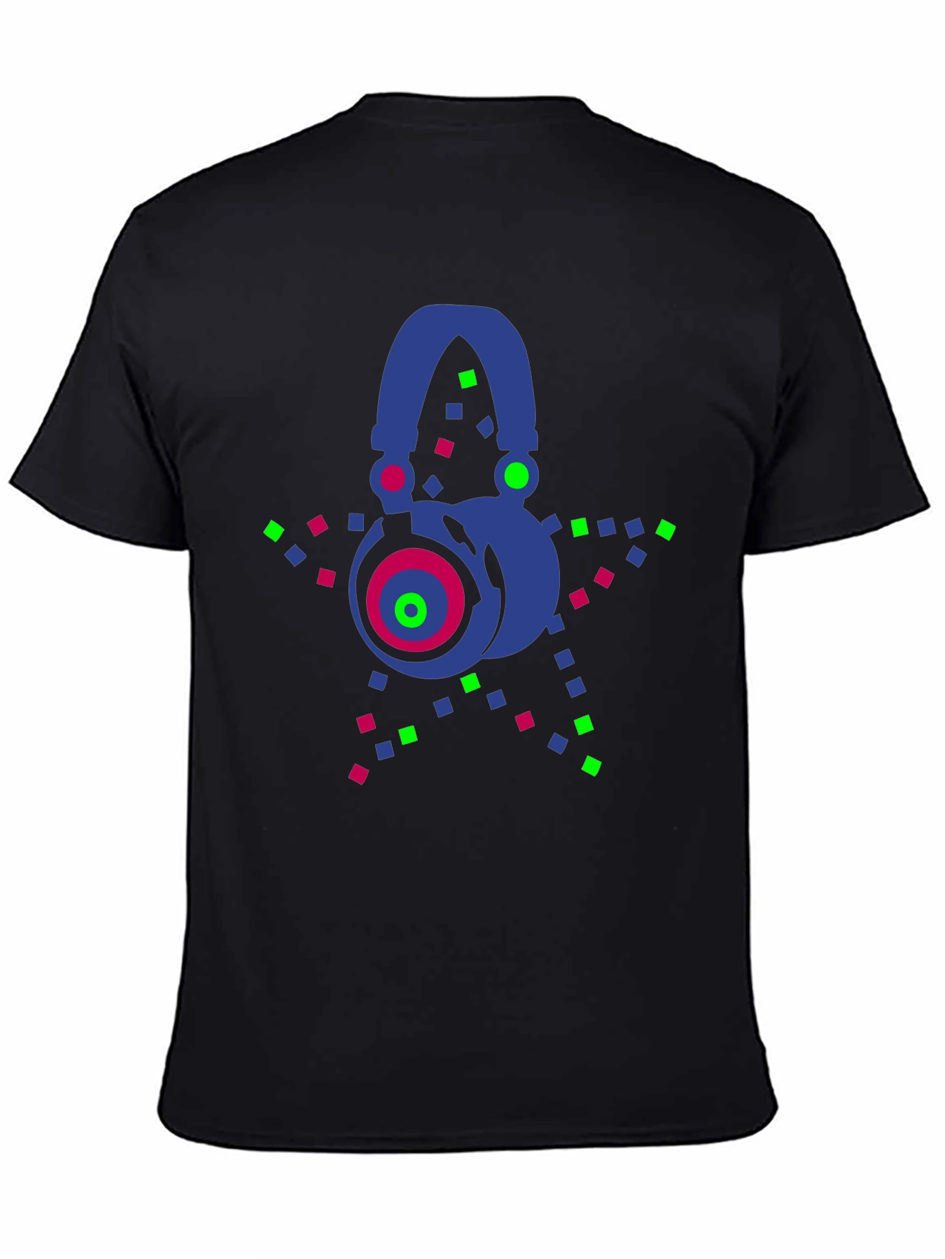 Neon Headphones Graphic Tee