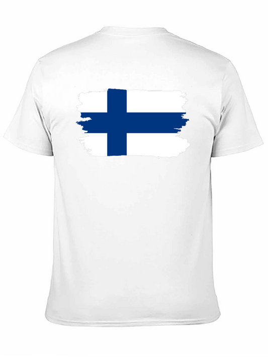 Finland Flag T-Shirt - Distressed Graphic Tee