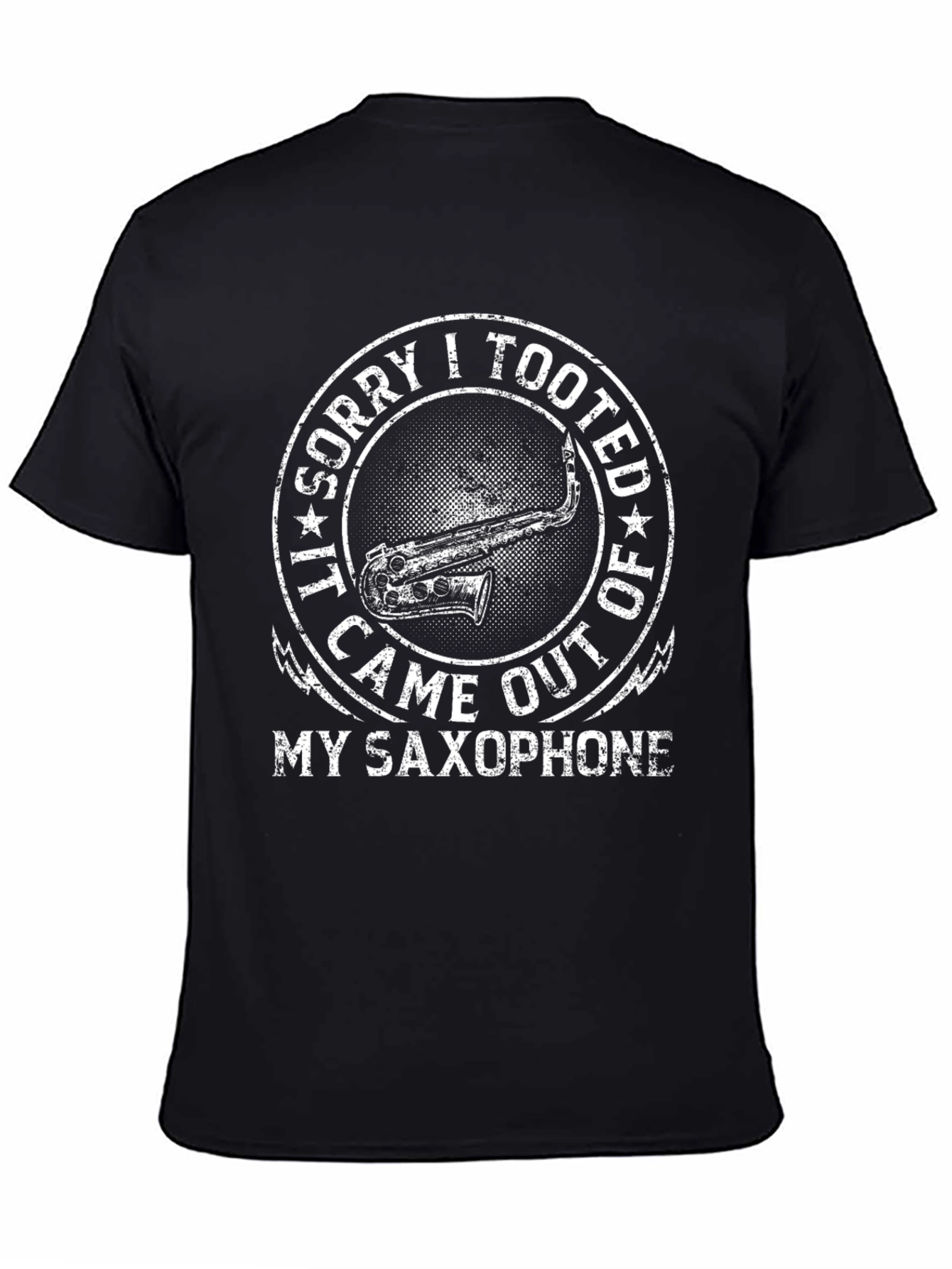 Funny Saxophone T-Shirt - Sorry I Tooted