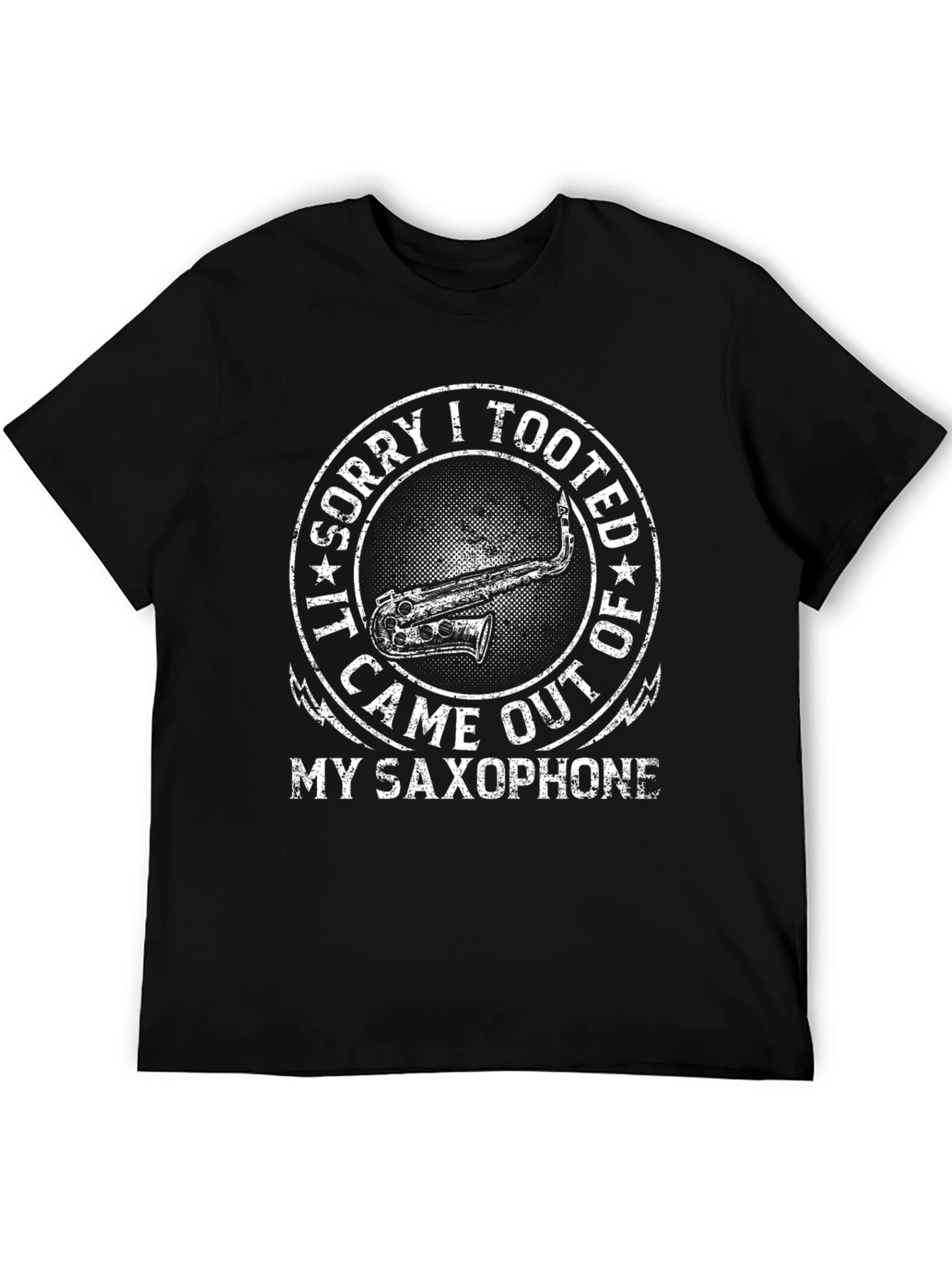 Funny Saxophone T-Shirt - Sorry I Tooted