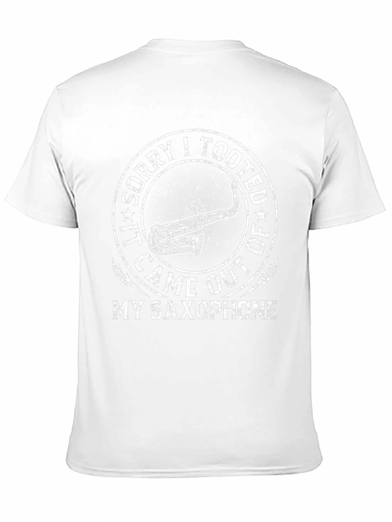 Funny Saxophone T-Shirt - Sorry I Tooted