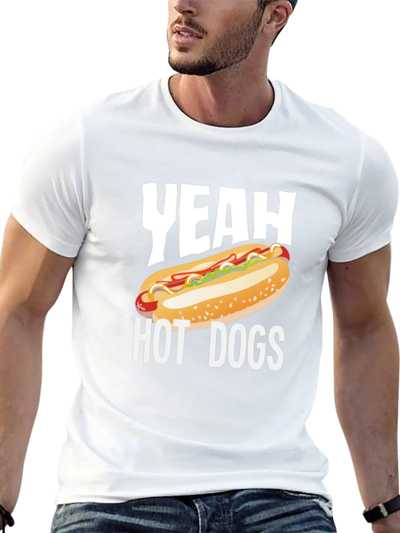 Yeah Hot Dogs T-Shirt - Funny Graphic Tee