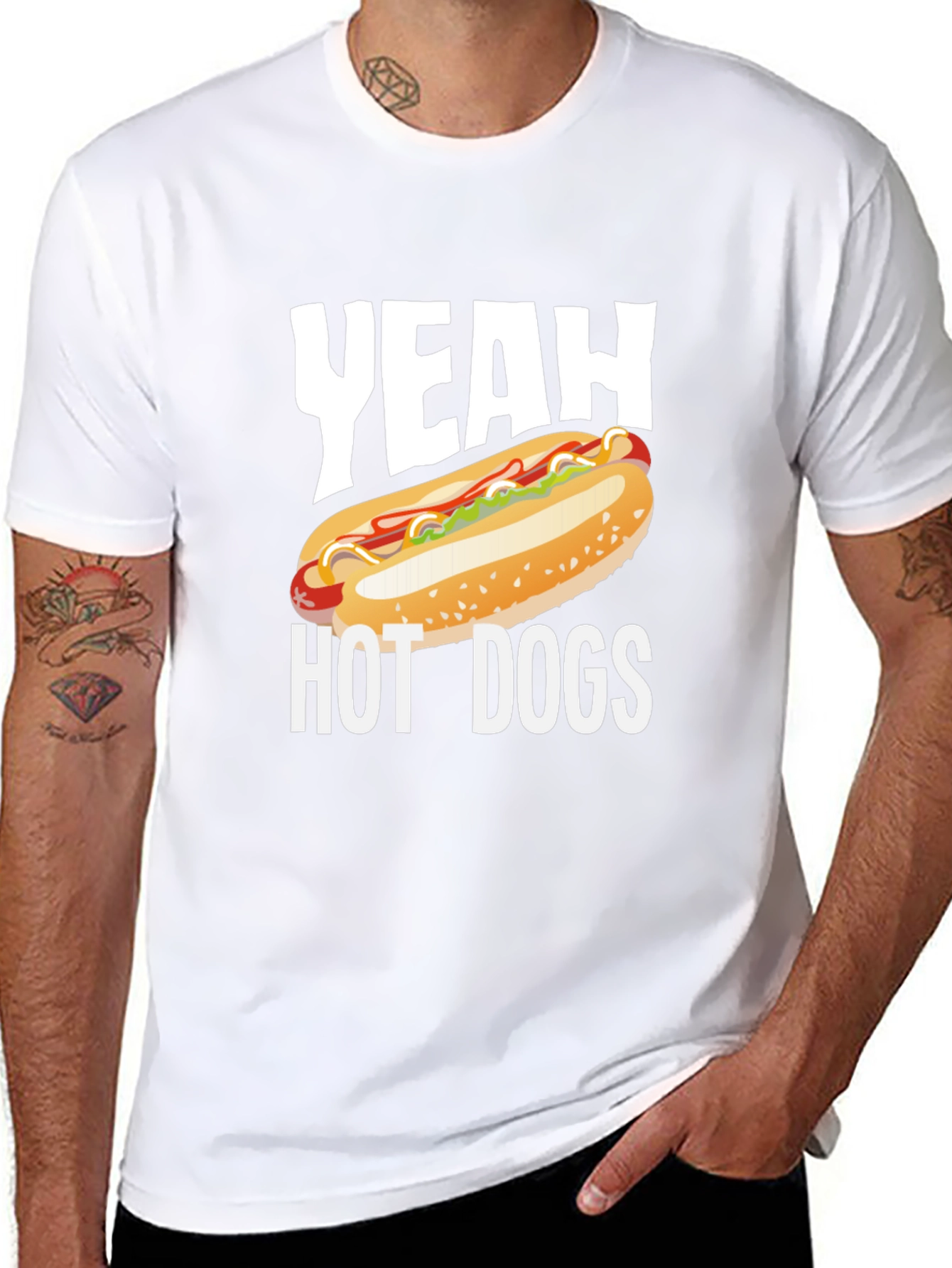 Yeah Hot Dogs T-Shirt - Funny Graphic Tee