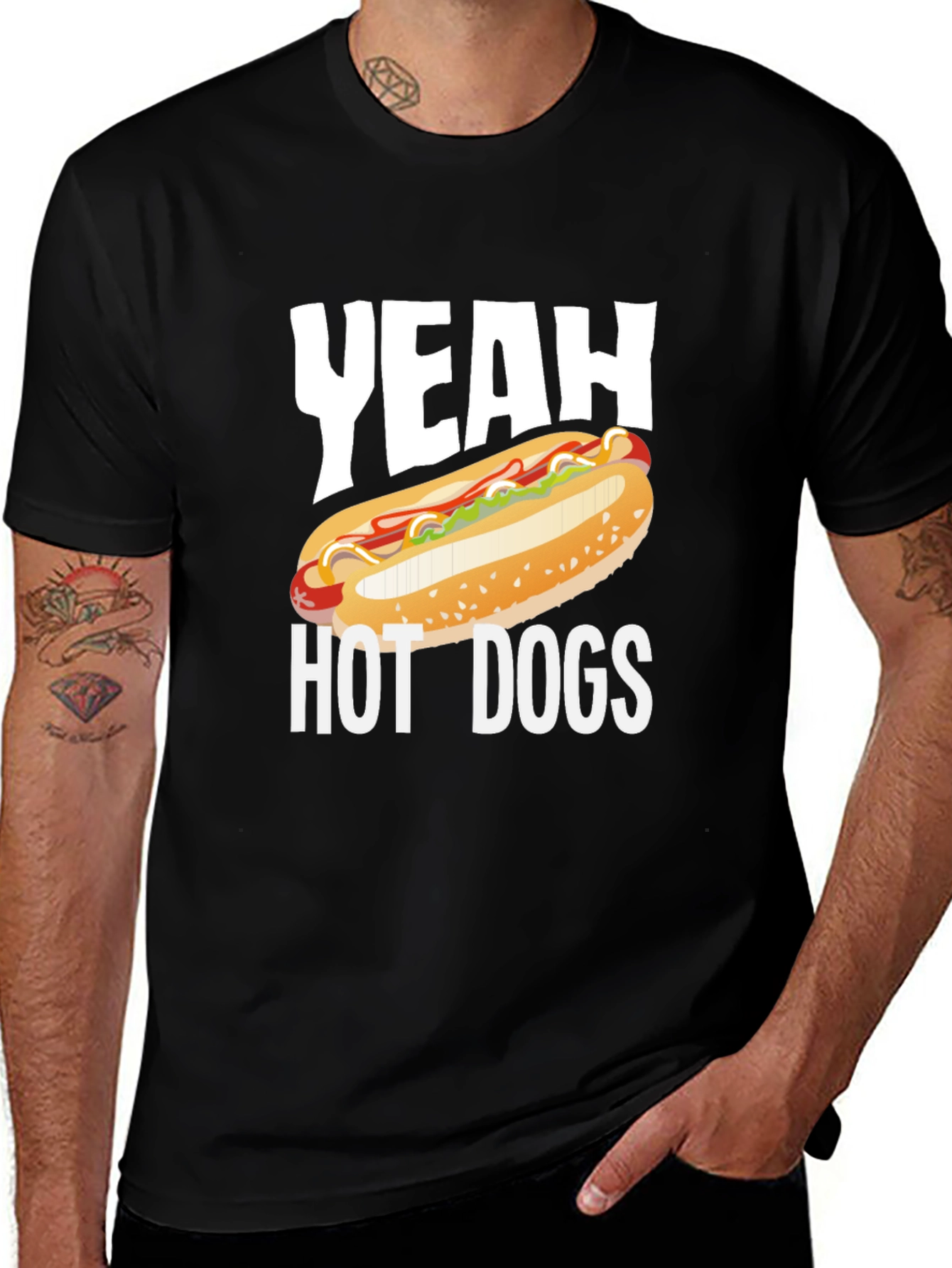 Yeah Hot Dogs T-Shirt - Funny Graphic Tee