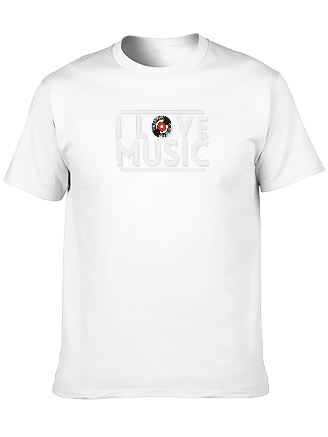 I Love Music T-Shirt - Black Graphic Tee