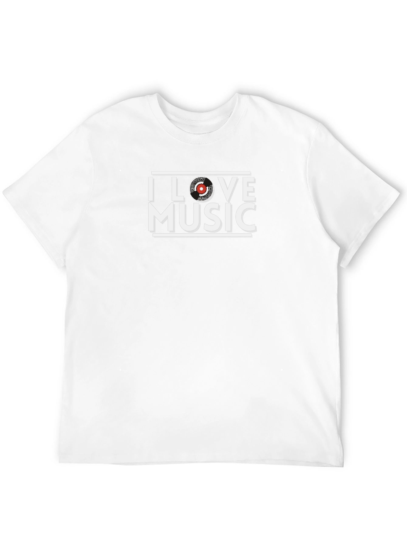 I Love Music T-Shirt - Black Graphic Tee