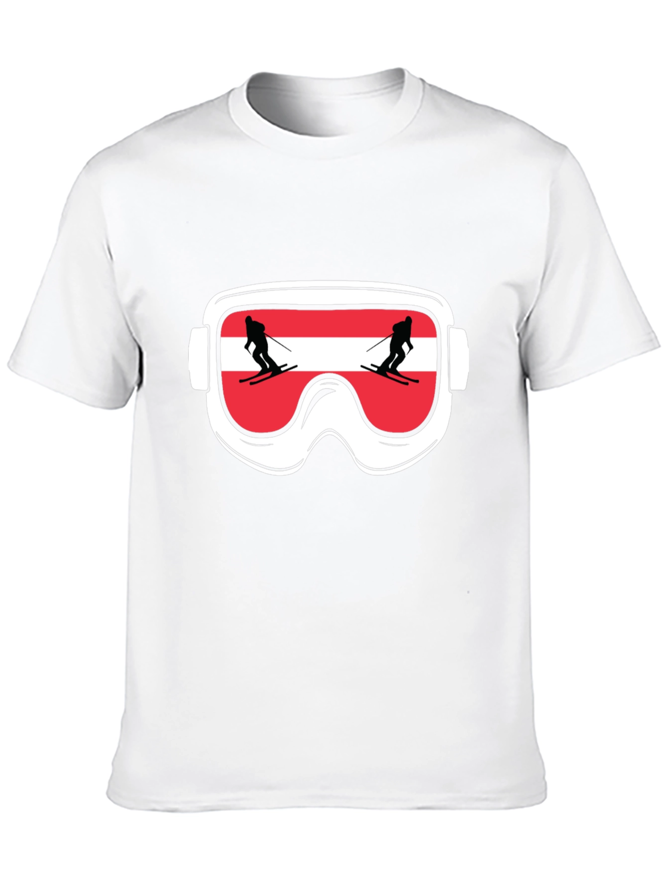 Ski Goggles Austria Flag Graphic Tee