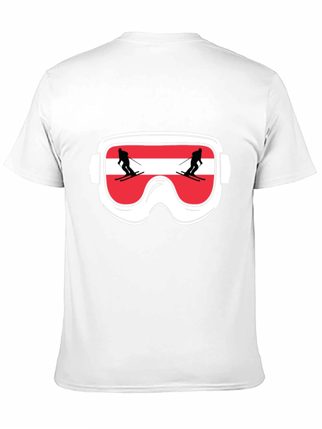 Ski Goggles Austria Flag Graphic Tee