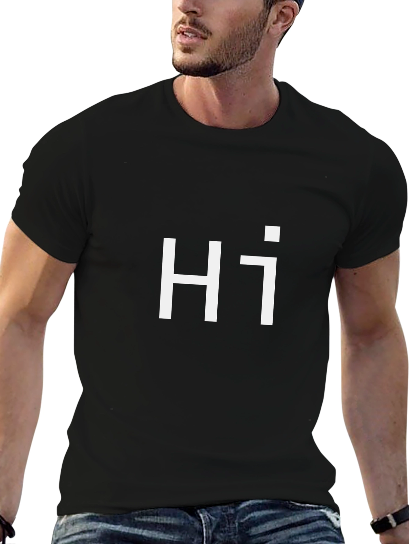 Modern Hi T-Shirt - Black Casual Tee