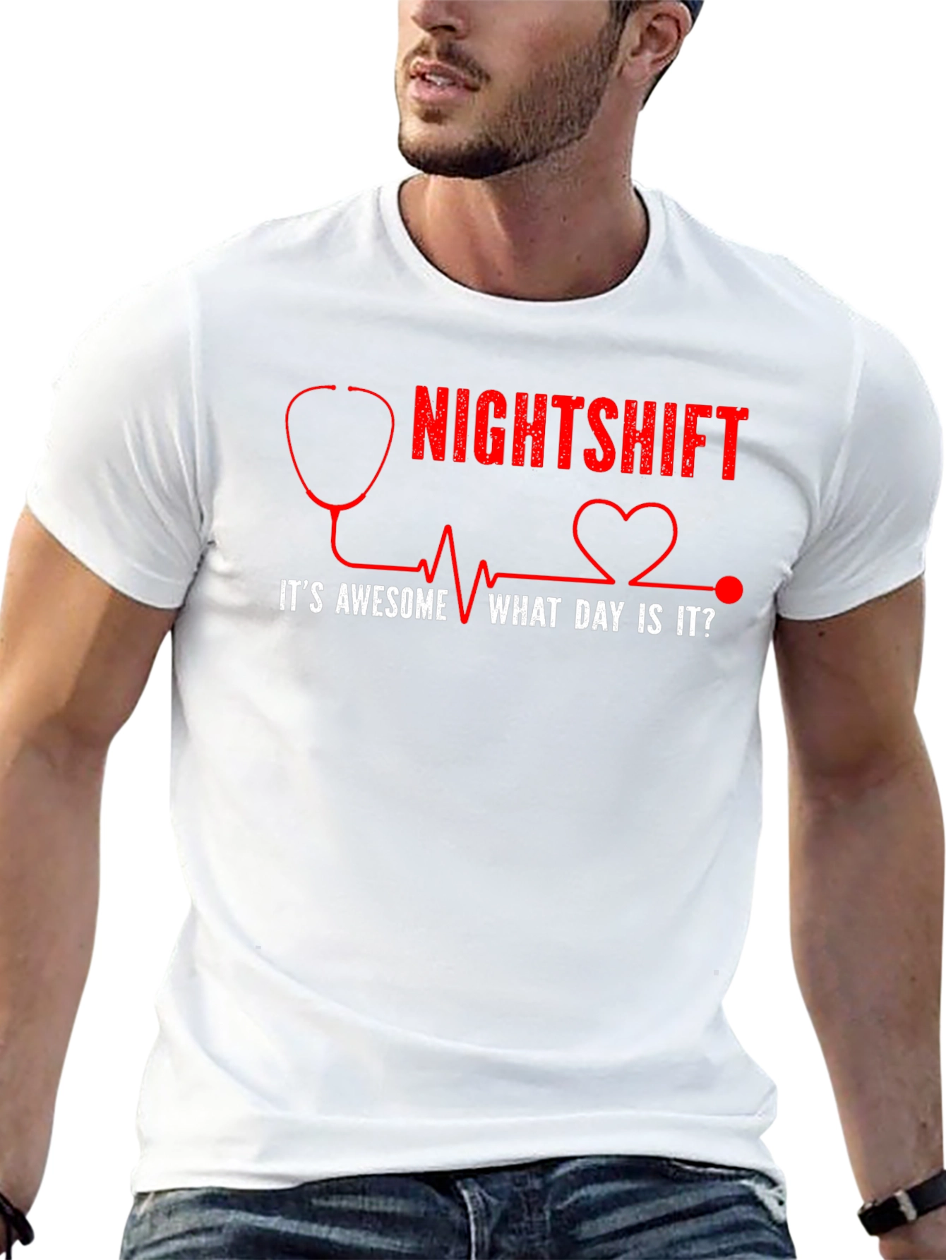 Nightshift Nurse/Doctor Humor Graphic T-Shirt