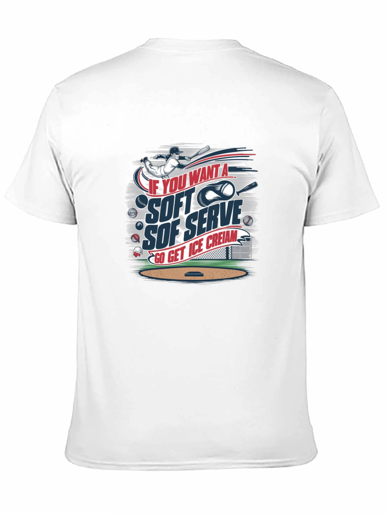 Soft Serve Baseball T-Shirt