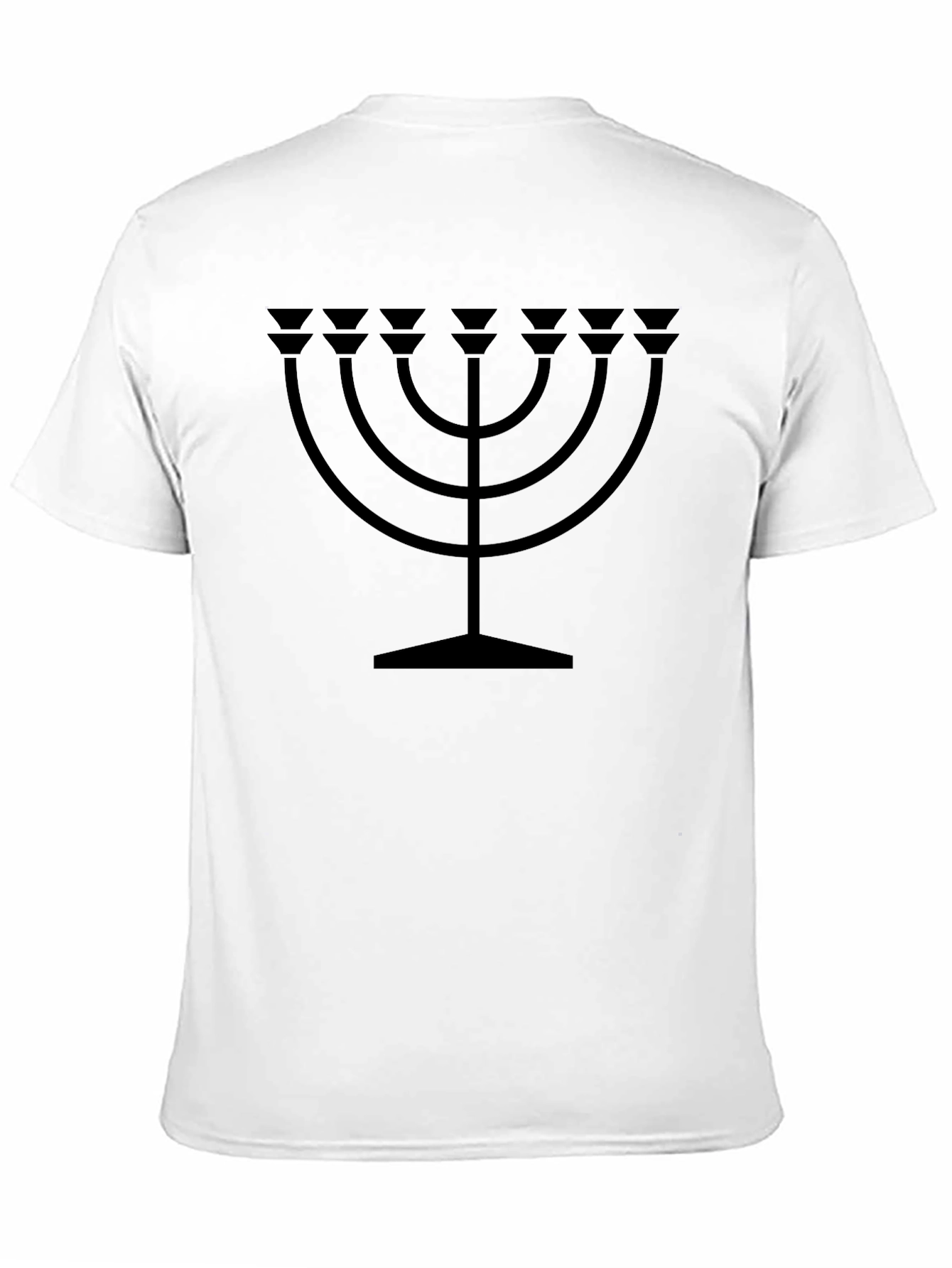 Menorah Graphic Black T-Shirt