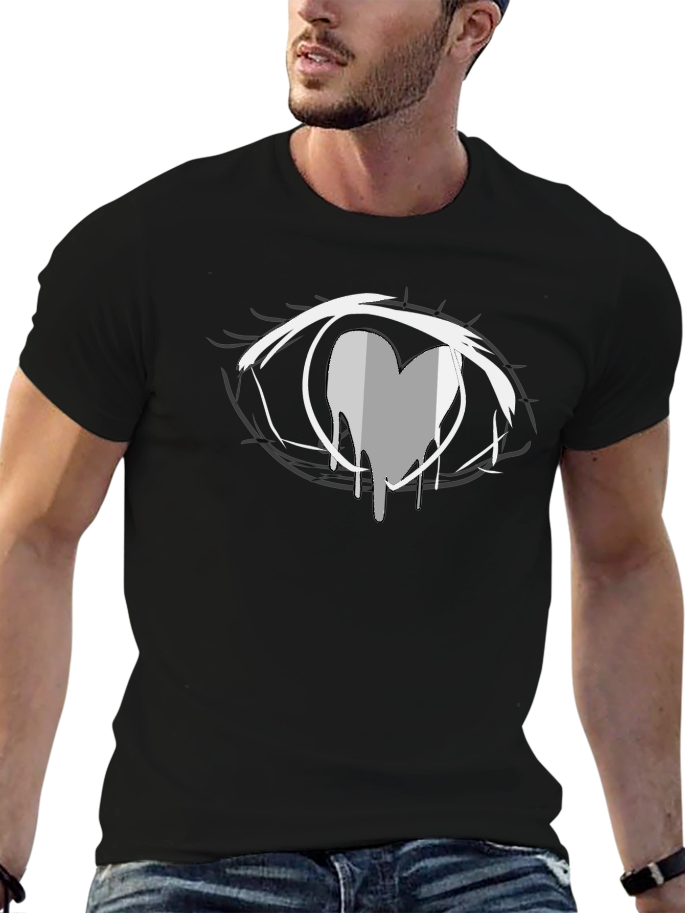Eye Heart Graphic T-Shirt - Modern Art Tee