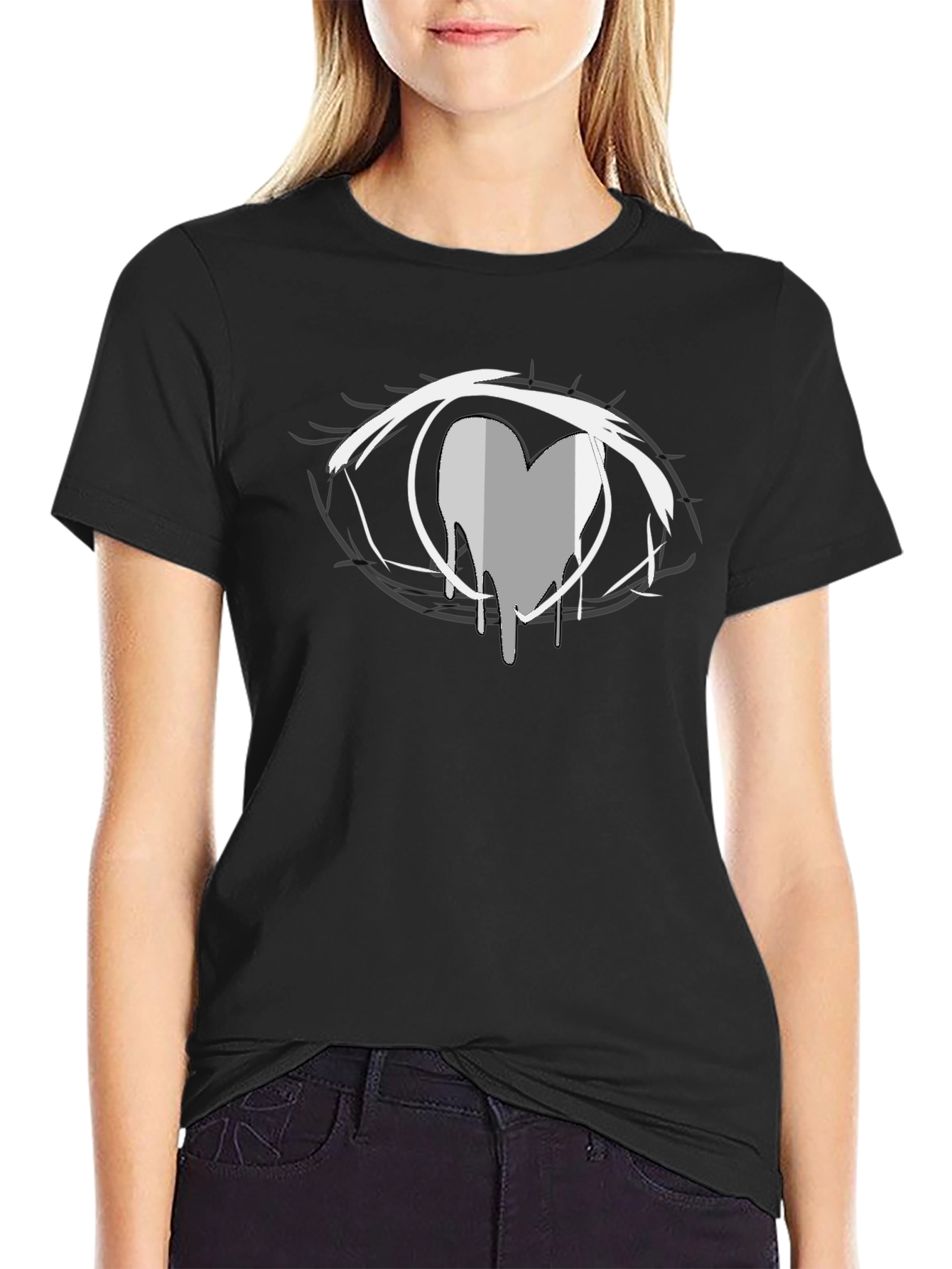 Eye Heart Graphic T-Shirt - Modern Art Tee